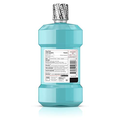 Listerine, Cool Mint Antiseptic Oral Care Mouthwash to Kill 99 Germs That Cau...