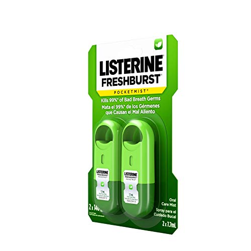 Listerine Freshburst Pocketmist Fresh Breath Mist, Non-Aerosol Sugar-Free Ora...