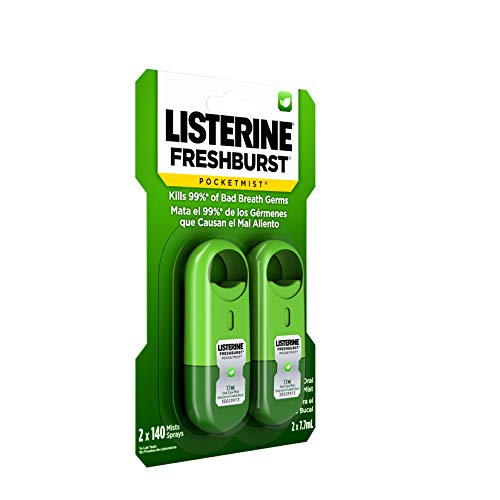 Listerine Freshburst Pocketmist Fresh Breath Mist, Non-Aerosol Sugar-Free Ora...