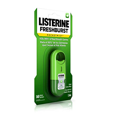 Listerine Freshburst Pocketmist Fresh Breath Oral Care Mist, Non-Aerosol Suga...