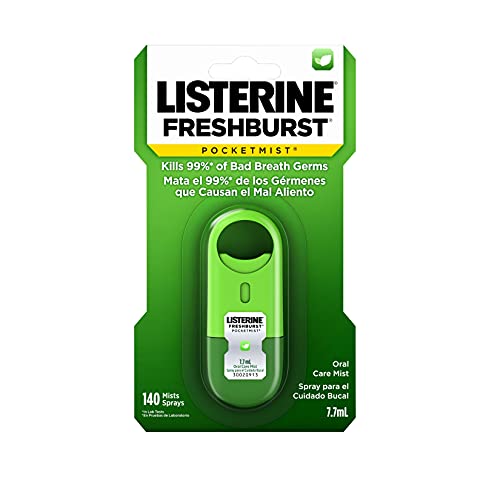 Listerine Freshburst Pocketmist Fresh Breath Oral Care Mist, Non-Aerosol Suga...
