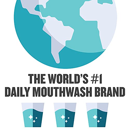 Listerine Strong Teeth Fluoride Anticavity Mouthwash, Teeth Strengthening Ora...