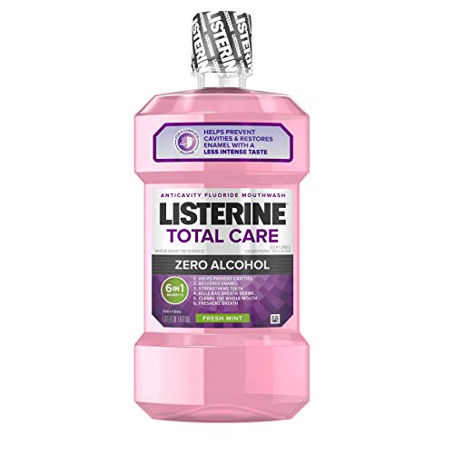 Listerine Total Care Alcohol-Free Anticavity Fluoride Mouthwash, 6 Benefit Or...