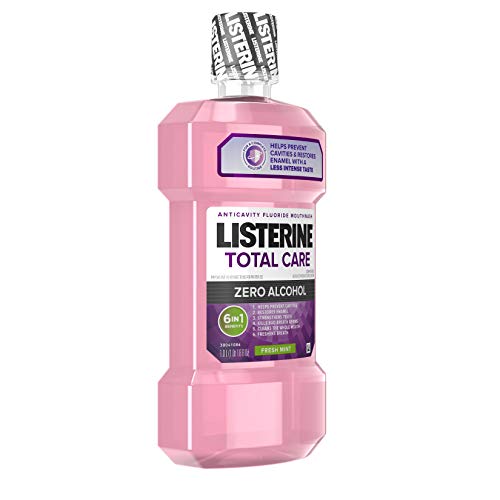 Listerine Total Care Alcohol-Free Anticavity Fluoride Mouthwash, 6 Benefit Or...