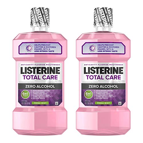 Listerine Total Care Alcohol-Free Anticavity Fluoride Mouthwash, 6 Benefit Or...
