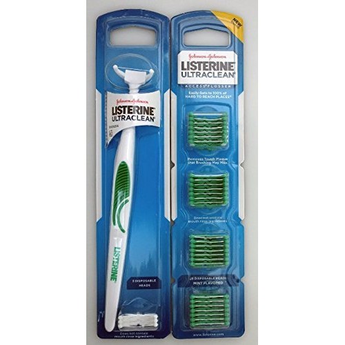 Listerine UltraClean Access Flosser WITH Refill Pack (Pack Of 1)