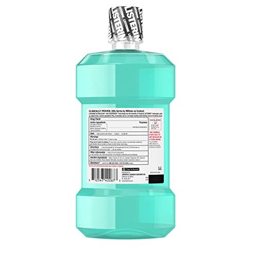 Listerine Ultraclean Oral Care Antiseptic Mouthwash to Help Fight Bad Breath ...