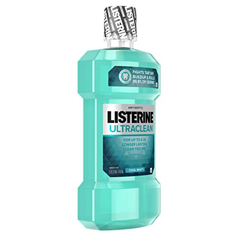 Listerine Ultraclean Oral Care Antiseptic Mouthwash to Help Fight Bad Breath ...