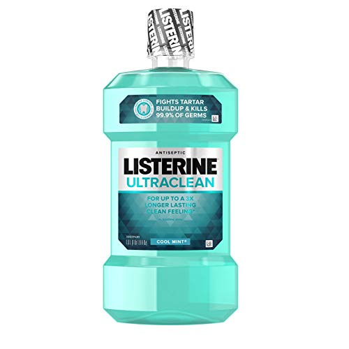 Listerine Ultraclean Oral Care Antiseptic Mouthwash to Help Fight Bad Breath ...