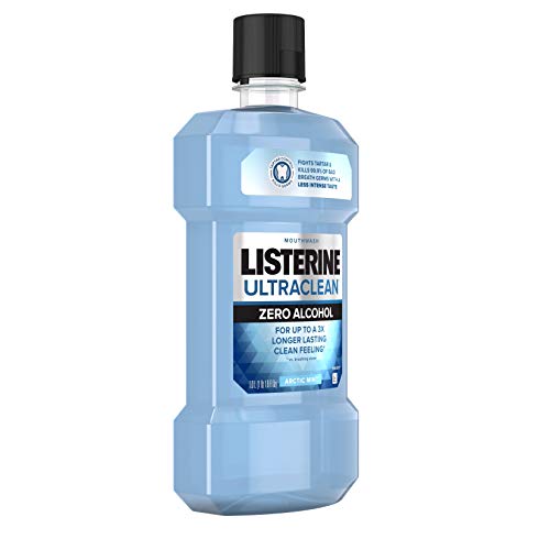 Listerine Ultraclean Zero Alcohol Tartar Control Mouthwash, Oral Rinse to Hel...