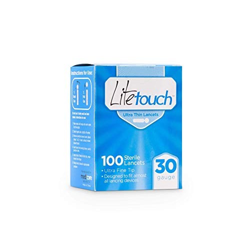 LiteTouch Ultra Thin 30G Lancets Twist Off 100 Count