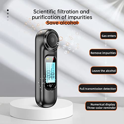 LIUPING New Breathalyzer Portable Non-Contact Alcohol Breath Tester with Digi...