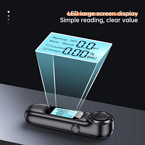 LIUPING New Breathalyzer Portable Non-Contact Alcohol Breath Tester with Digi...