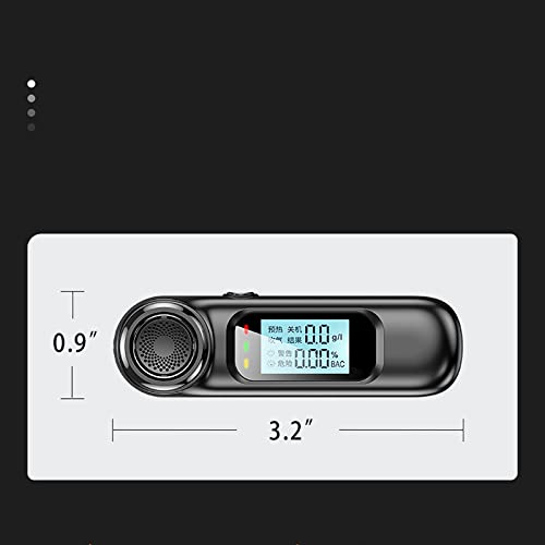 LIUPING New Breathalyzer Portable Non-Contact Alcohol Breath Tester with Digi...