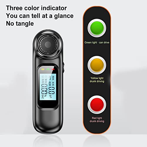 LIUPING New Breathalyzer Portable Non-Contact Alcohol Breath Tester with Digi...