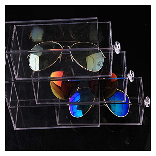 liushop Sunglasses Rack Holder Multi-Layer Acrylic Lipstick Makeup Drawer Hol...