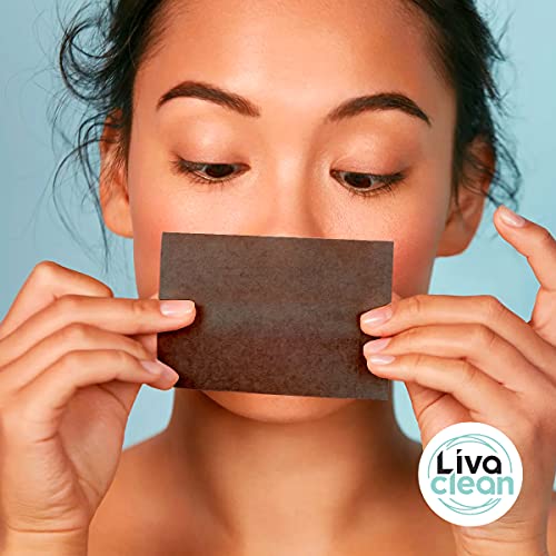 (110 Sheets) 1 Pack Bamboo Charcoal Oil Blotter & Absorbing Sheets for Oily S...