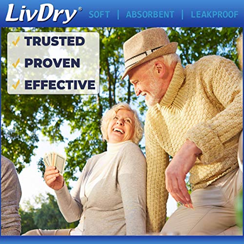 Incontinence Booster Pads by LivDry | Extra Absorbent Protection for Adults, ...