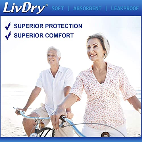 LivDry Adult Incontinence Underwear, Extra Comfort Absorbency, Leak Protectio...