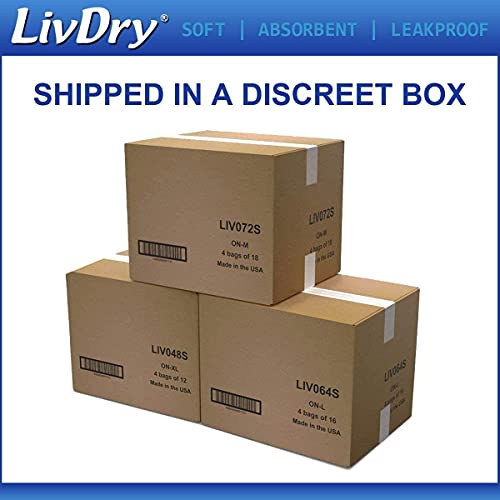 LivDry Adult Incontinence Underwear, Extra Comfort Absorbency, Leak Protectio...