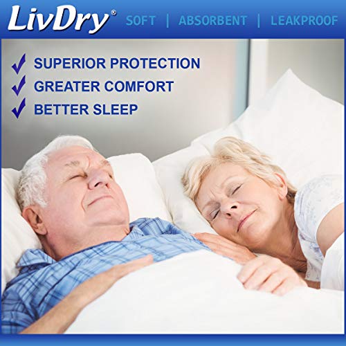 LivDry Adult S Incontinence Underwear, Overnight Comfort Absorbency, Leak Pro...