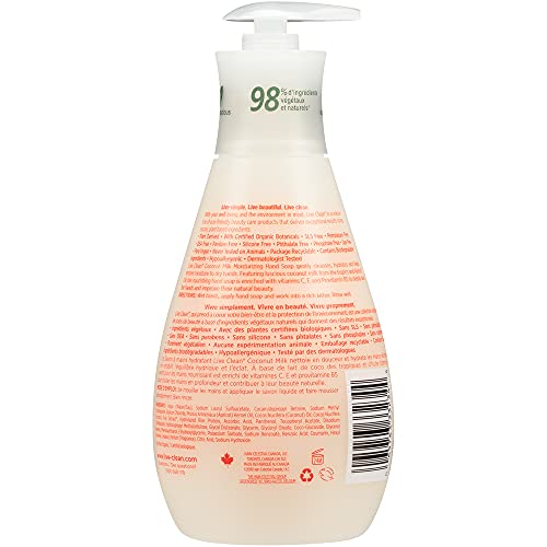 Live Clean Liquid Hand Soap, Coconut Milk, 17 Oz ( Packaging May Vary )