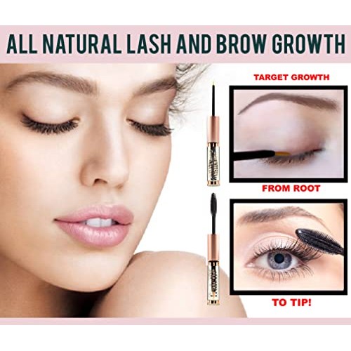 USDA Organic Castor Oil for Eyelashes and Eyebrows - All Natural Cold Pressed...