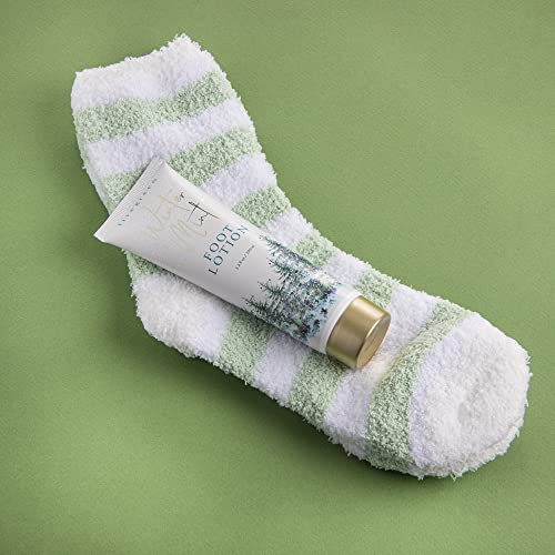 Live Green Bath and Body Gift Set- Foot Spa Set with Fuzzy Socks, Lotion, and...