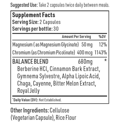 Blood Sugar Support Supplement - Helps to Control & Normalize Blood Sugar Bal...