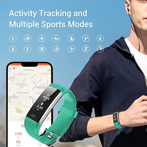 LIVIKEY Fitness Tracker, IP67 Waterproof Fitness Watch with Heart Rate Sleep ...