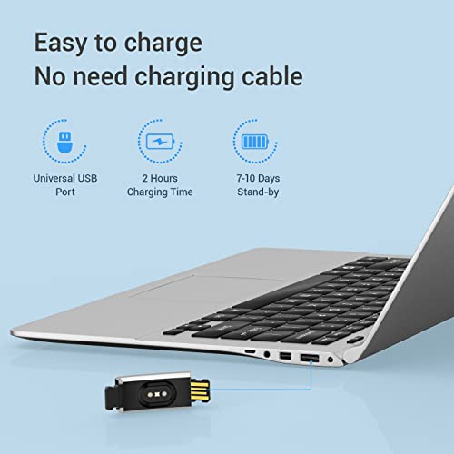 LIVIKEY Fitness Tracker, IP67 Waterproof Fitness Watch with Heart Rate Sleep ...