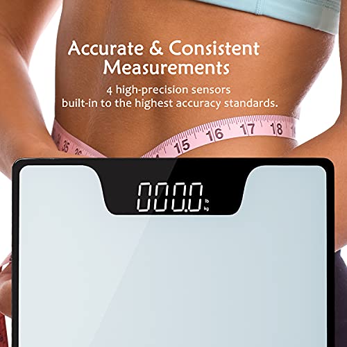 LIVIN Digital Body Weight Scale, Digital Bathroom Scale w/ Extra Large LED Di...