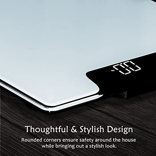 LIVIN Digital Body Weight Scale, Digital Bathroom Scale w/ Extra Large LED Di...