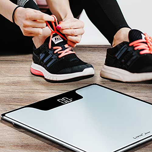 LIVIN Digital Body Weight Scale, Digital Bathroom Scale w/ Extra Large LED Di...