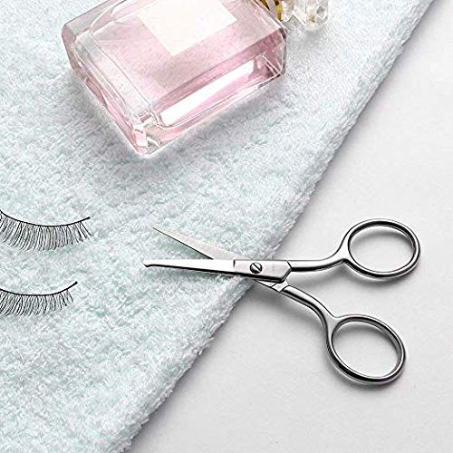 LIVINGO Premium Manicure Rounded Tip Scissors Multi-purpose Stainless Steel C...
