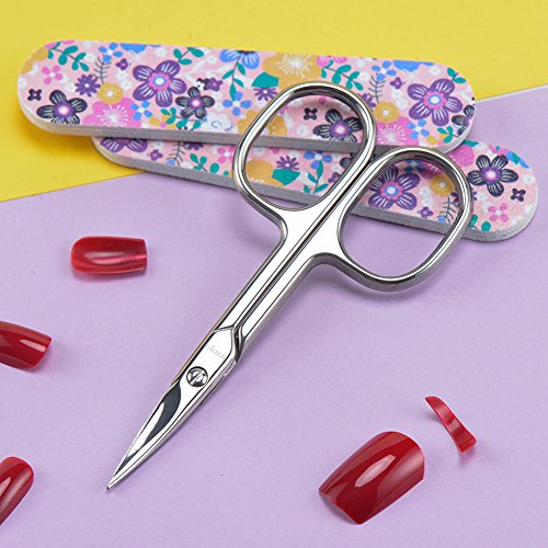 LIVINGO Premium Manicure Scissors Multi-purpose Stainless Steel Cuticle Pedic...