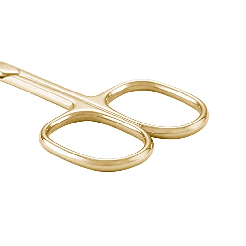 LIVINGO Stainless Steel Cuticle Nail Scissors, Premium Sharp Curved Blade Mul...