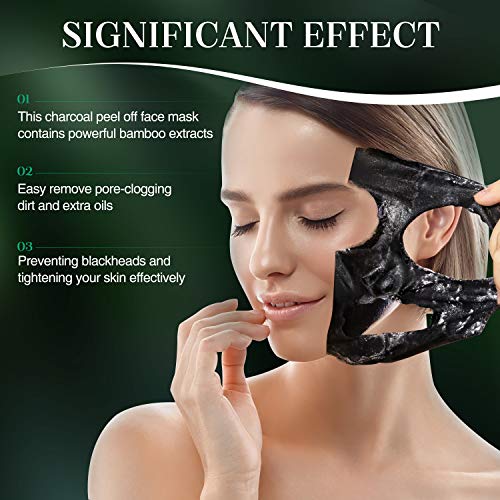 Blackhead Remover Mask Blackhead Peel Facial Mask Charcoal Facial Mask,With H...