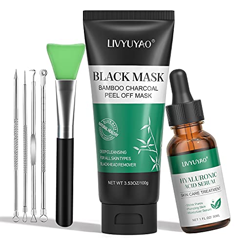 Blackhead Remover Mask Blackhead Peel Facial Mask Charcoal Facial Mask,With H...