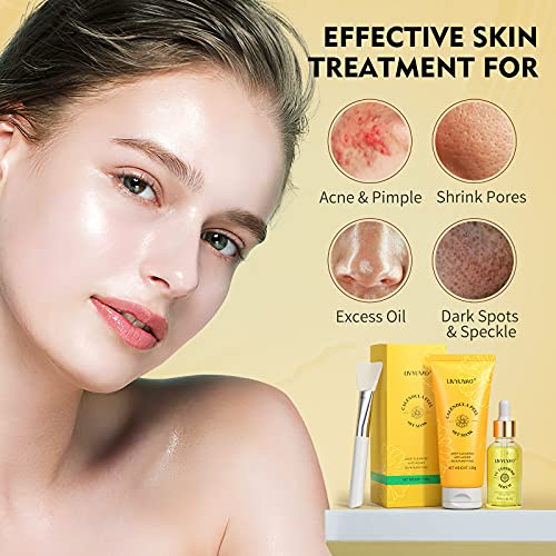 LIVYUYAO.COM 4 In 1 Calendula Peel Off Mask,Peel Off Facial Mask With 30Ml VC...