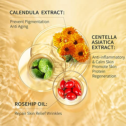 LIVYUYAO.COM 4 In 1 Calendula Peel Off Mask,Peel Off Facial Mask With 30Ml VC...