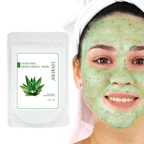 Liyalan Aloe Vera Moisturizing Facial Mask Skin Care Soft Mask Powder Collage...