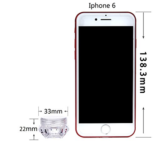 LIYAR 5g Cosmetic Jars Makeup Plastic Jars BPA FREE Samples Lip Balm Containe...