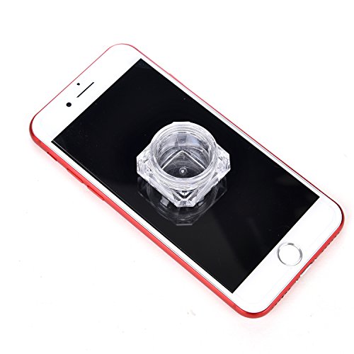 LIYAR 5g Cosmetic Jars Makeup Plastic Jars BPA FREE Samples Lip Balm Containe...