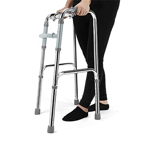 Ultra Narrow Walking Frame Adjustable Height Lightweight Aluminium Medical Wa...