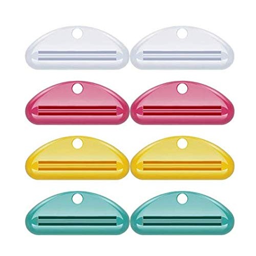 LIZHIAN toothpaste tube extruder, 8-pack multi-purpose toothpaste dispenser s...