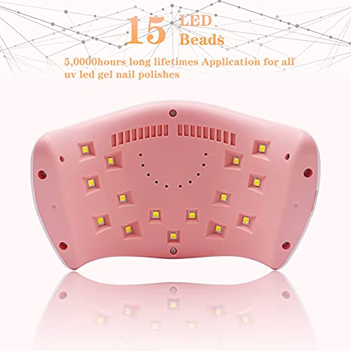 UV LED Nail Lamp, LKE Nail Dryer 72W Gel Nail Polish Curing Lamp UV Nail Lamp...