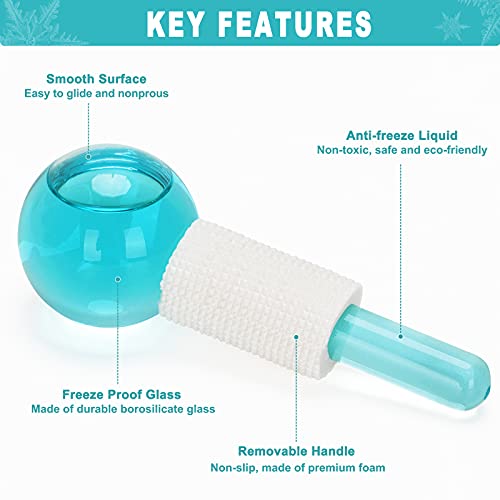 Cold Globes for Facials, Facial Tools Skin Care Tools, Ice Face Roller Massager