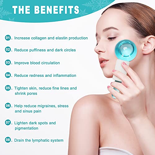 Cold Globes for Facials, Facial Tools Skin Care Tools, Ice Face Roller Massager