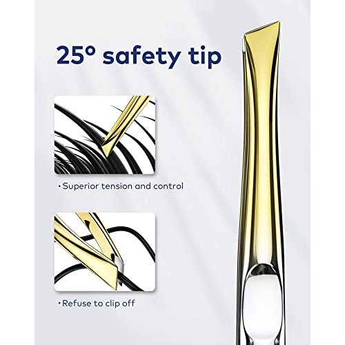 llano Tweezers, Professional Precision Eyebrow Tweezers for Women and Men, St...